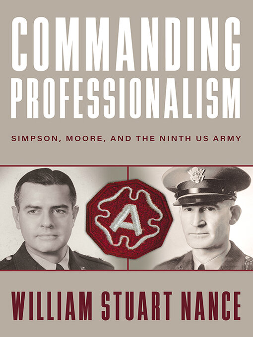 Title details for Commanding Professionalism by William Stuart Nance - Available